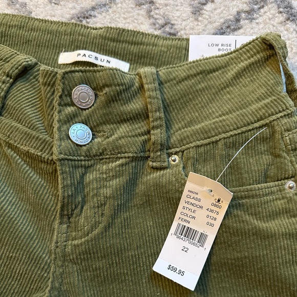 Pacsun Low Rise Boot Corduroy Jeans - Size 22 - Picture 2 of 5